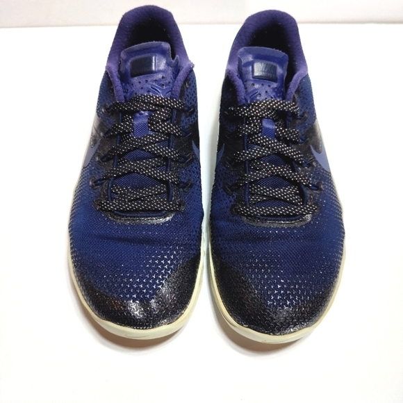 Nike Metcon 4 Metallic Navy Athletic Sneakers Women's Lace Up Shoes Size 10 - Picture 2 of 9